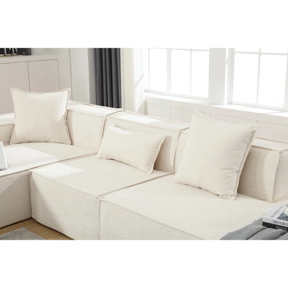 Modern Minimalist Modular Combination L-shaped Sofa Set,Free Installation Sofa