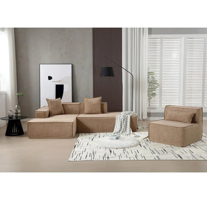 Modern Minimalist Modular Combination L-shaped Sofa Set,Free Installation Sofa