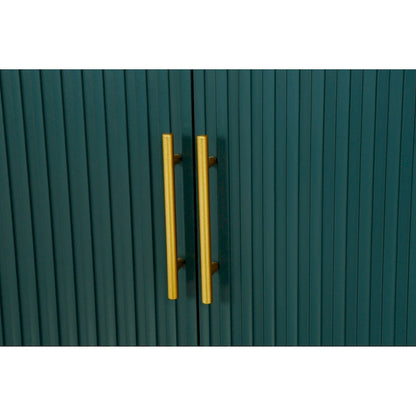 Wood TV Stand with Storage Cabinet & Adjustable Shelves, Media TV Console for Living Room Bedroom