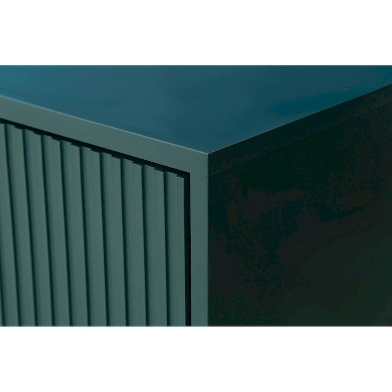 Wood TV Stand with Storage Cabinet & Adjustable Shelves, Media TV Console for Living Room Bedroom