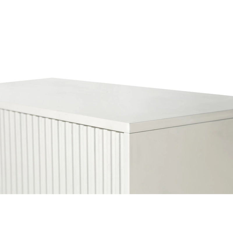 Wood TV Stand with Storage Cabinet & Adjustable Shelves, Media TV Console for Living Room Bedroom