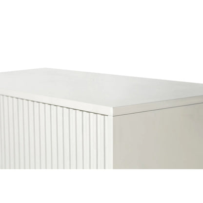 Wood TV Stand with Storage Cabinet & Adjustable Shelves, Media TV Console for Living Room Bedroom