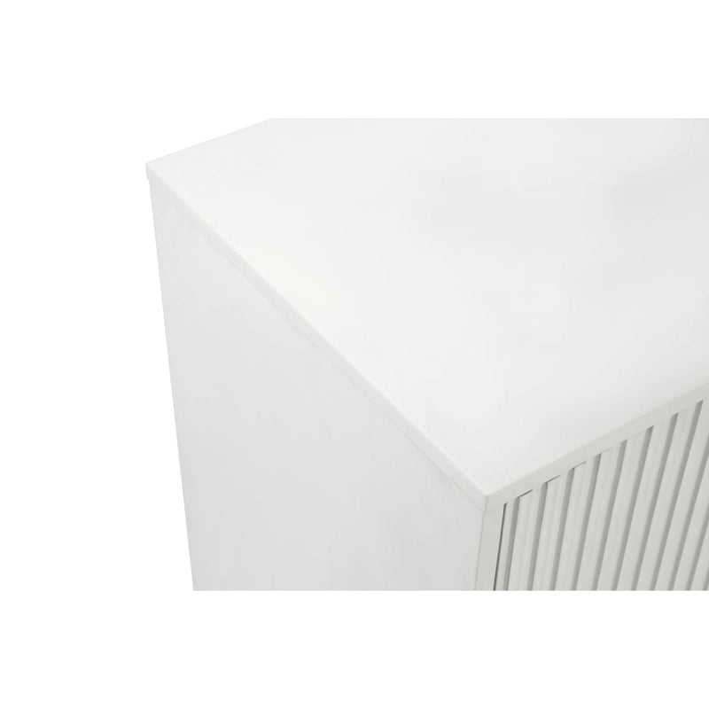 Wood TV Stand with Storage Cabinet & Adjustable Shelves, Media TV Console for Living Room Bedroom