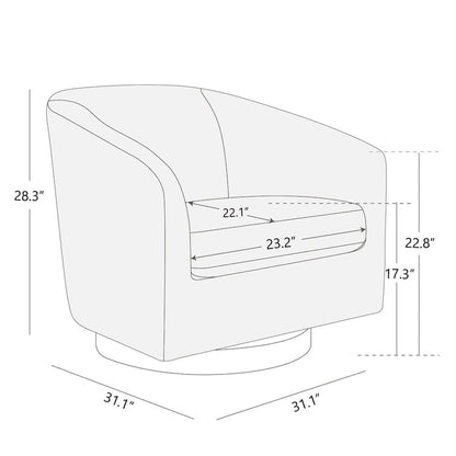 Liam Swivel Accent Chair - Single