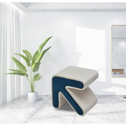 Modern Creative Upholstered Velvet Stool Ottoman