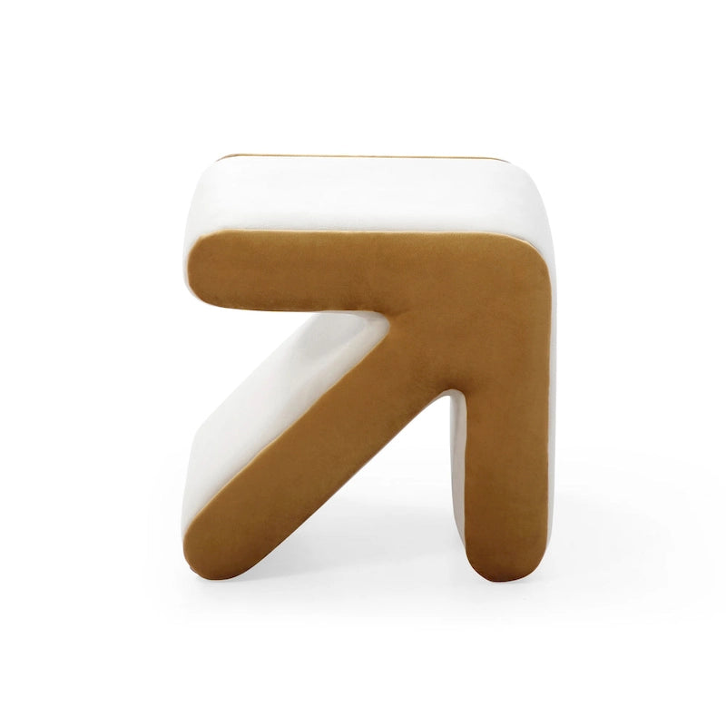 Modern Creative Upholstered Velvet Stool Ottoman