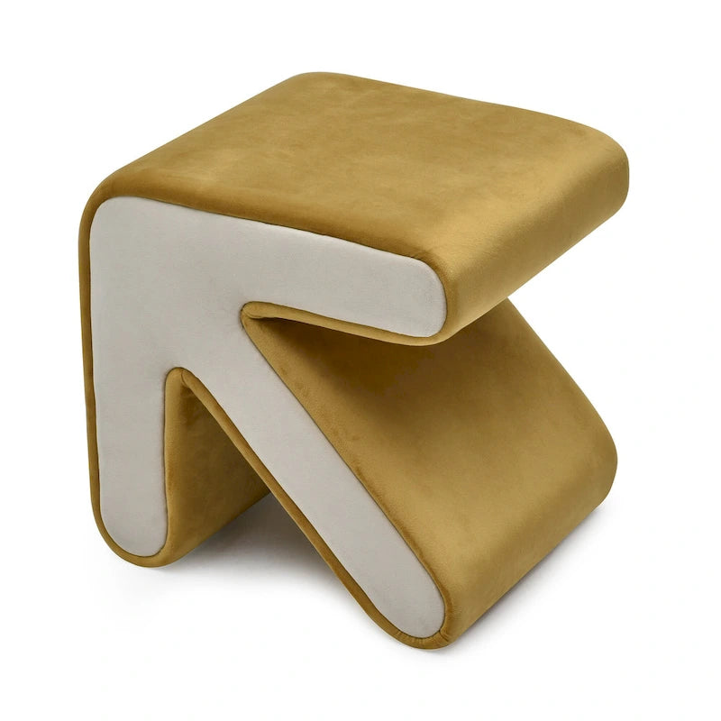 Modern Creative Upholstered Velvet Stool Ottoman