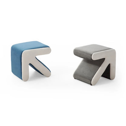 Modern Creative Upholstered Velvet Stool Ottoman