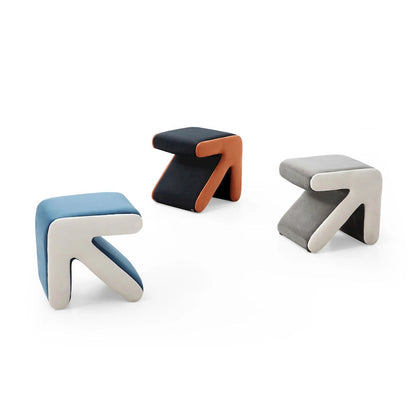 Modern Creative Upholstered Velvet Stool Ottoman