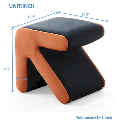 Modern Creative Upholstered Velvet Stool Ottoman