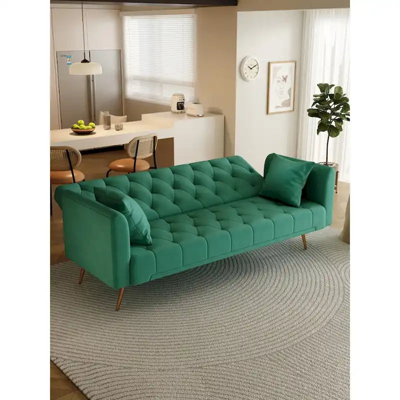 71 Convertible Double Folding Living Room Sofa Bed