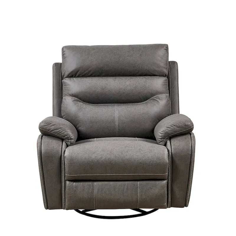 Dual Motor Rocking Recliner Chair, Swivel, Power Headrest, USB Charging
