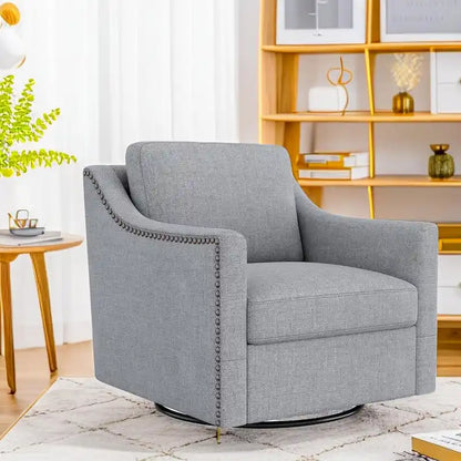 Swivel Accent Chairs for Living Room, 360 Degree Barrel Chairs Arm Chairs for Bedroom Living Room Chair Bedroom Chair