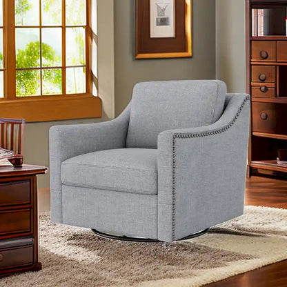 Swivel Accent Chairs for Living Room, 360 Degree Barrel Chairs Arm Chairs for Bedroom Living Room Chair Bedroom Chair