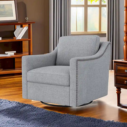 Swivel Accent Chairs for Living Room, 360 Degree Barrel Chairs Arm Chairs for Bedroom Living Room Chair Bedroom Chair