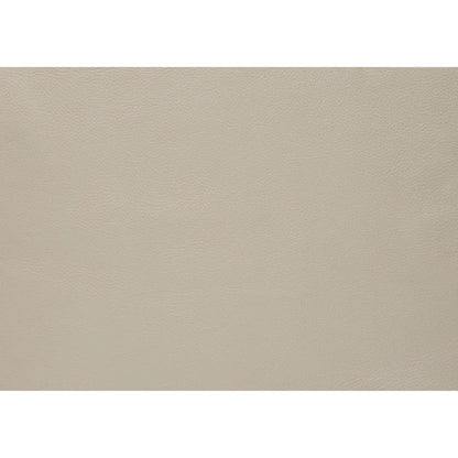 Lisa 71 Inch Loveseat, Cream Top Grain and Split Leather Brown Solid Wood