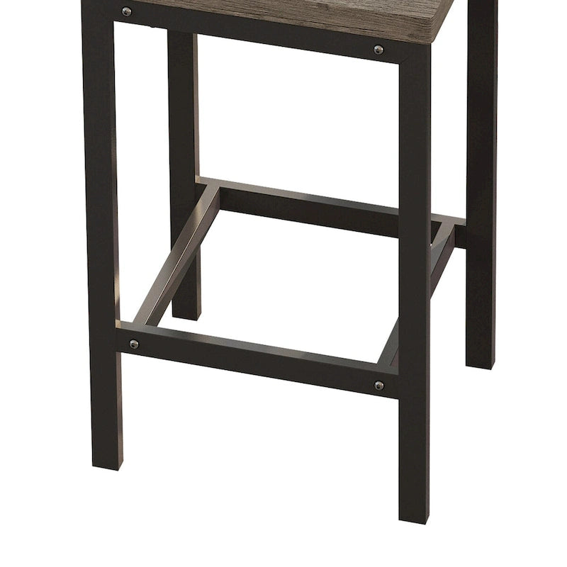 Modern Design Kitchen Dining Table, Pub Table, Long Dining Table Set with 3 Stools, Easy Assembly