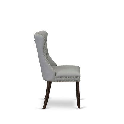 East West Furniture Dining Table Set Consists of a Rectangle Wooden Table and Parson Chairs, Jacobean (Pieces Options)