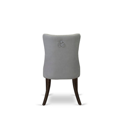 East West Furniture Dining Table Set Consists of a Rectangle Wooden Table and Parson Chairs, Jacobean (Pieces Options)