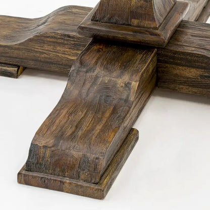 East West Furniture Kitchen Table Set- a Dining Table & Dark Khaki Linen Fabric Chairs, Distressed Jacobean (Pieces Option)