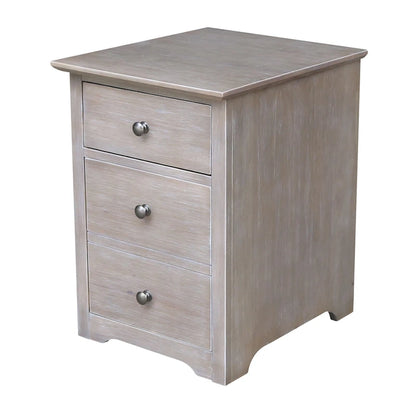 Two Drawer File Cabinet with Desk And Chair