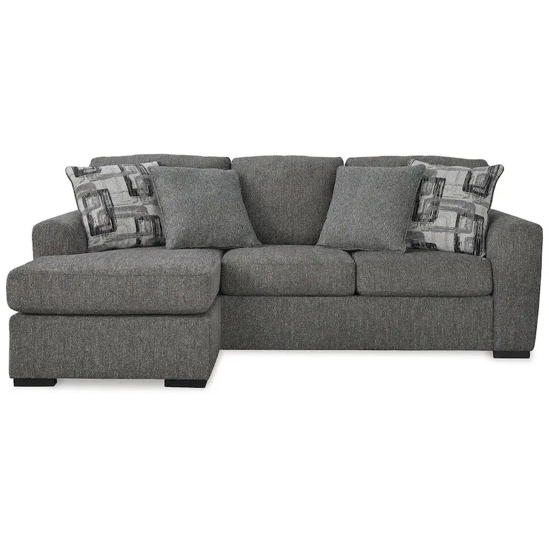 Signature Design by Ashley Gardiner Pewter Sofa Chaise - 101W x 63D x 40H