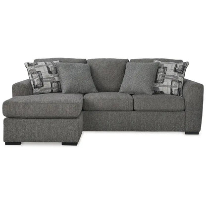 Signature Design by Ashley Gardiner Pewter Sofa Chaise - 101W x 63D x 40H