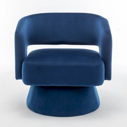 Velvet Swivel Barrel Chair
