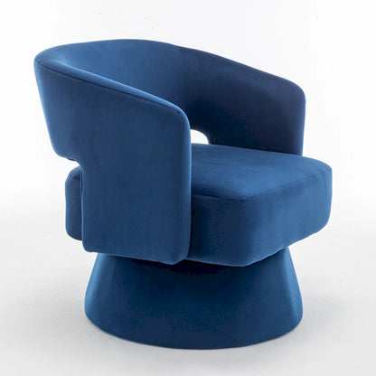 Velvet Swivel Barrel Chair
