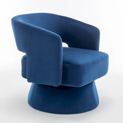 Velvet Swivel Barrel Chair