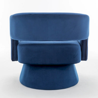 Velvet Swivel Barrel Chair