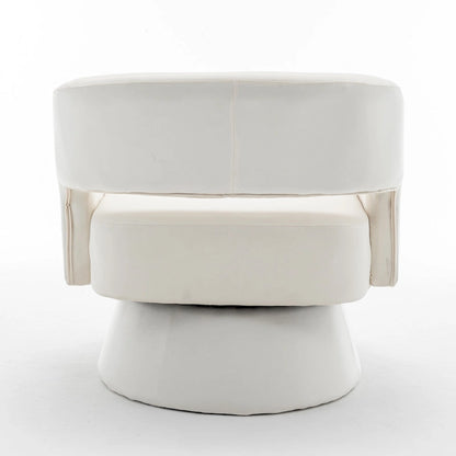 Velvet Swivel Barrel Chair