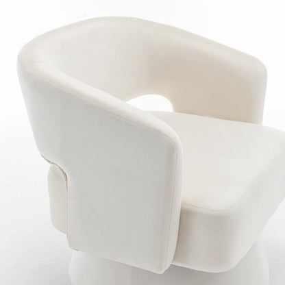 Velvet Swivel Barrel Chair
