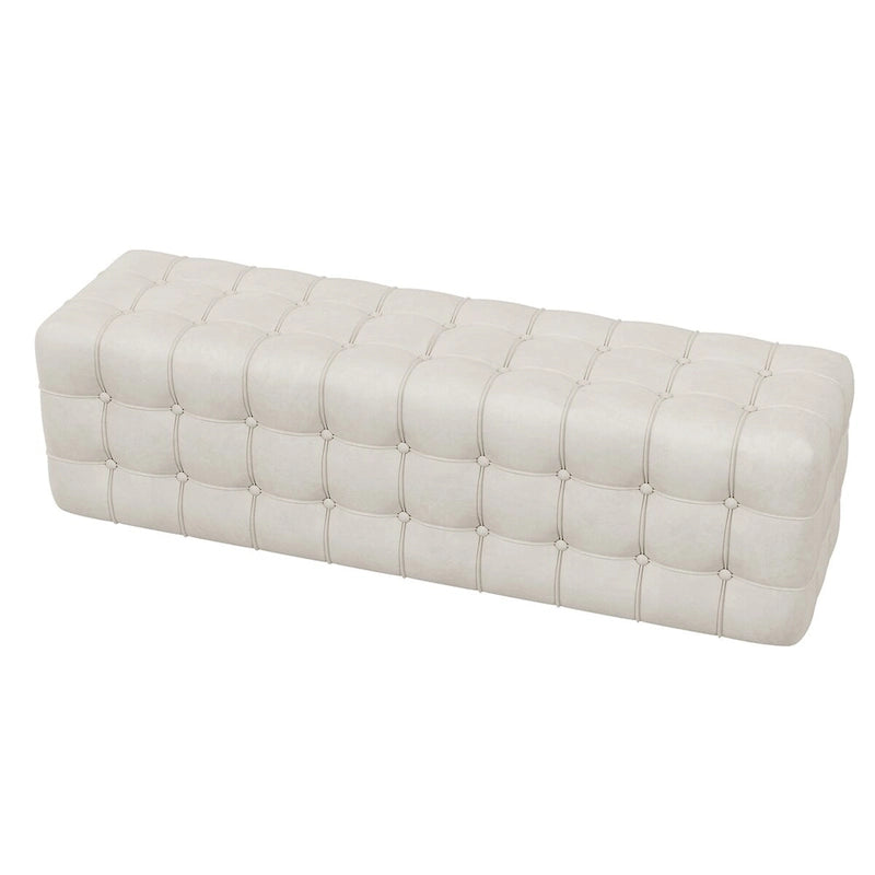 All Covered Velvet Upholstered Ottoman,Rectangular Footstool