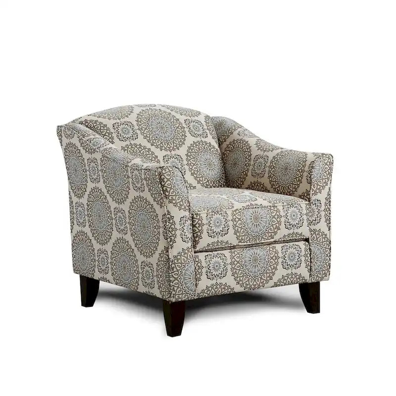 Brianne Twilight Grey Rayon Accent Chair