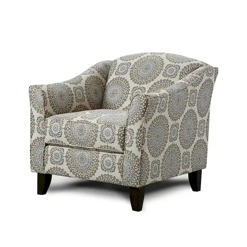 Brianne Twilight Grey Rayon Accent Chair