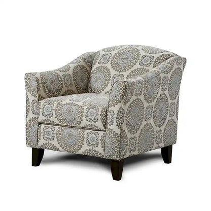 Brianne Twilight Grey Rayon Accent Chair
