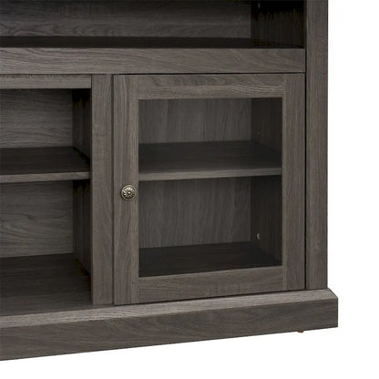 60 Wood TV Stand with Storage Space and Cable Management Cutouts