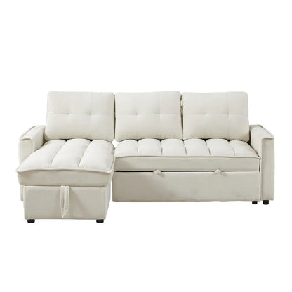 L-Shaped Sectional Sofa with Reclining Storage