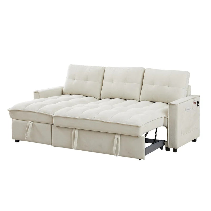 L-Shaped Sectional Sofa with Reclining Storage