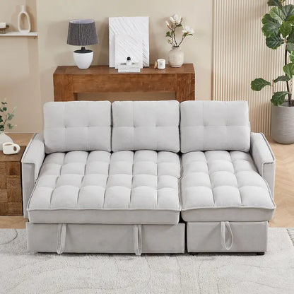 L-Shaped Sectional Sofa with Reclining Storage