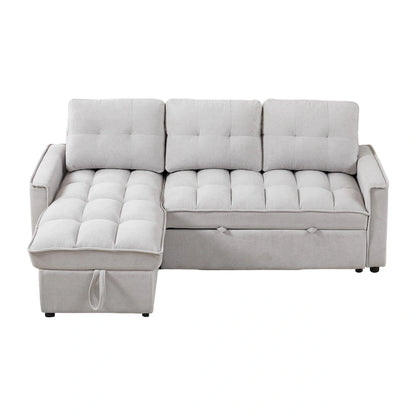 L-Shaped Sectional Sofa with Reclining Storage