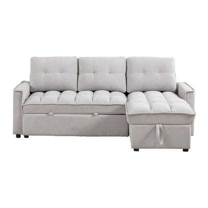L-Shaped Sectional Sofa with Reclining Storage