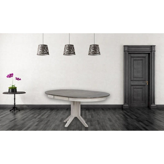 Round Contemporary Dining Table In Ash - N/A