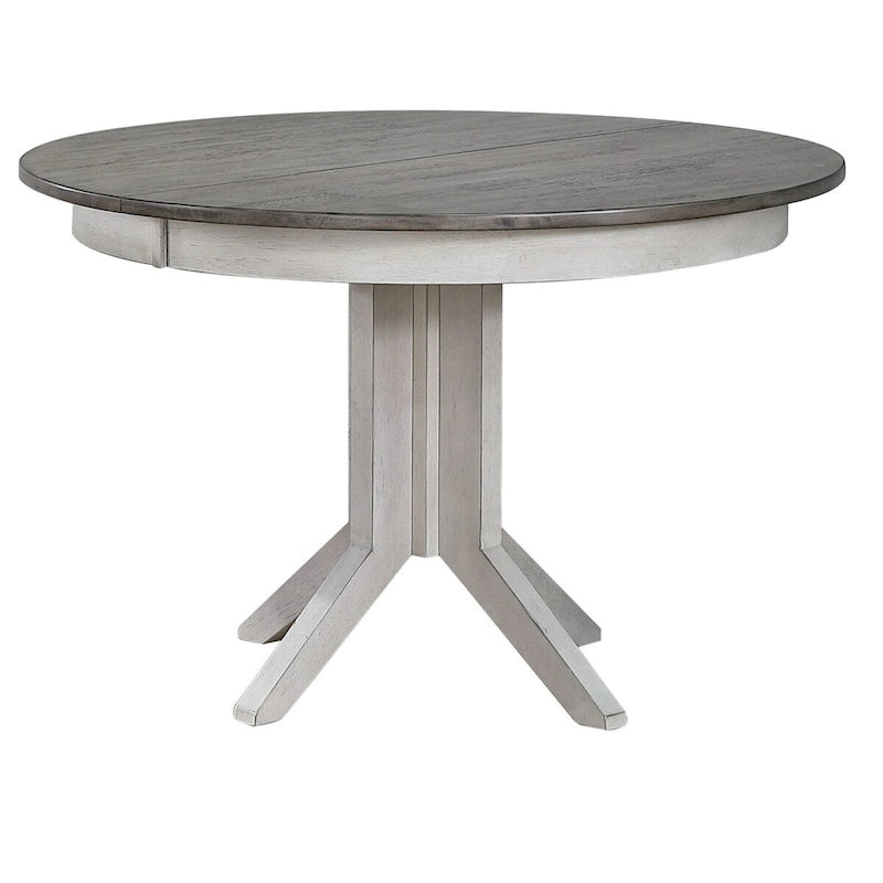 Round Contemporary Dining Table In Ash - N/A