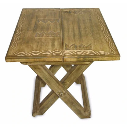 Handmade Wood Folding Table, 'Picnic Time' (Ghana)