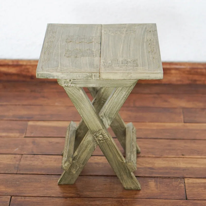 Handmade Wood Folding Table, 'Picnic Time' (Ghana)