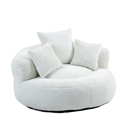 HOMEFUN Chenille Upholstered Durable Comfort Lounger High Back Bean Bag Chair