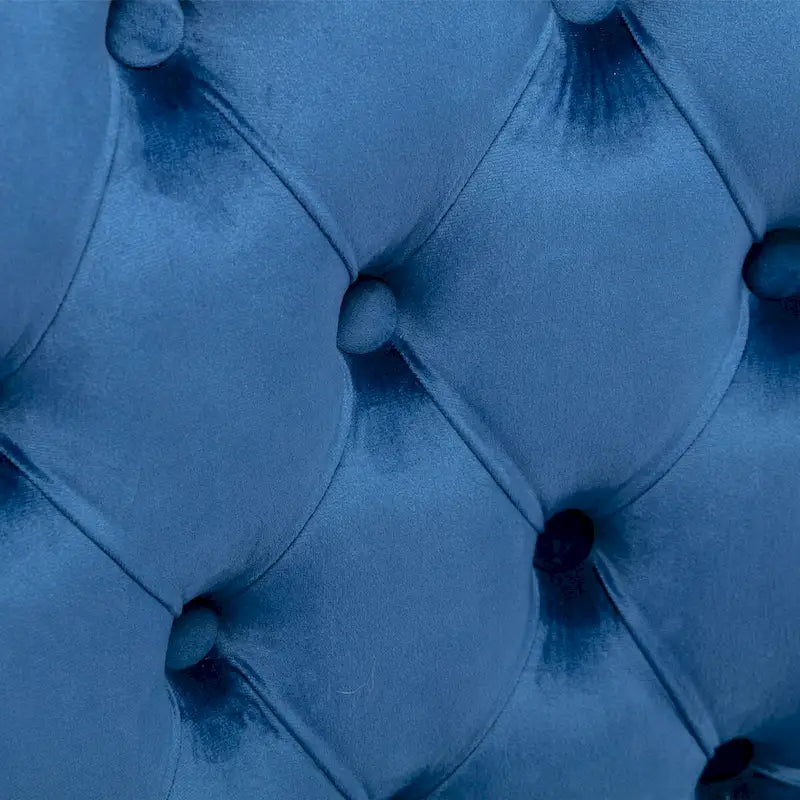 Modern, High-end Tufted Solid Wood Contemporary Velvet Upholstered Dining Chair with Wood Legs Nailhead Trim 2-Pcs Set