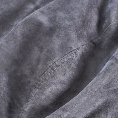 Jasper Traditional 8 Foot Cylindrical Suede Bean Bag, Black